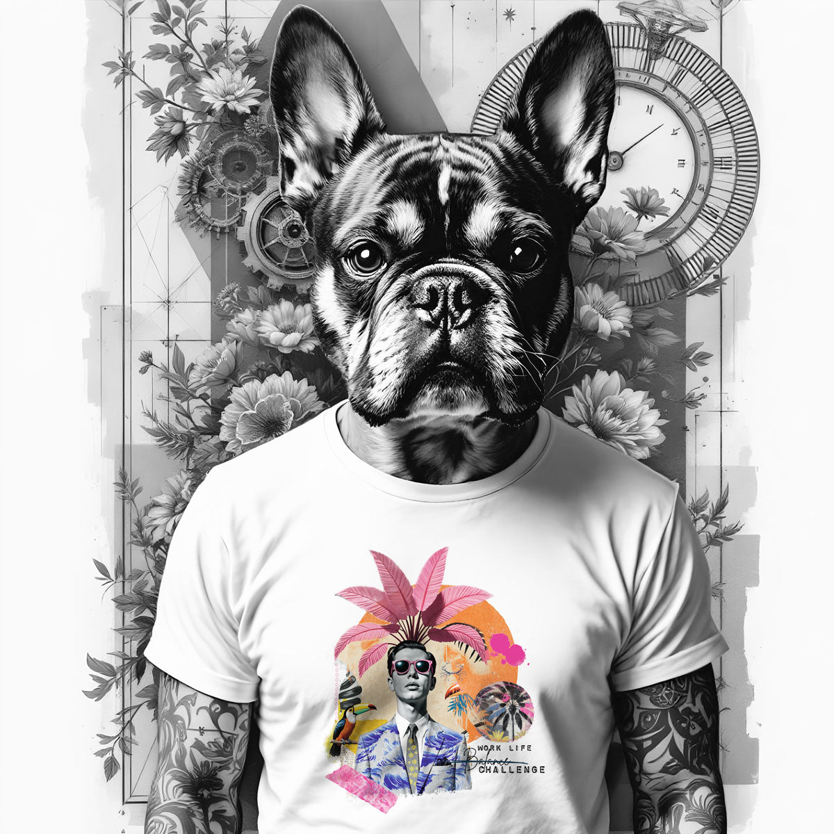 Bügelbild Work Life Challenge