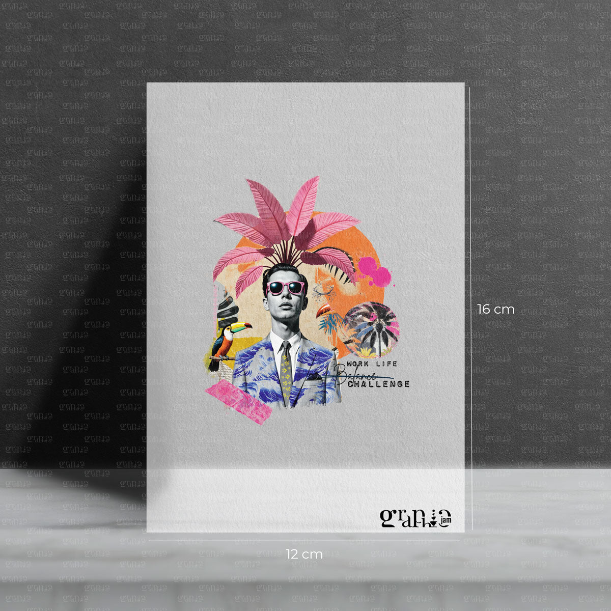 Bügelbild Work Life Challenge