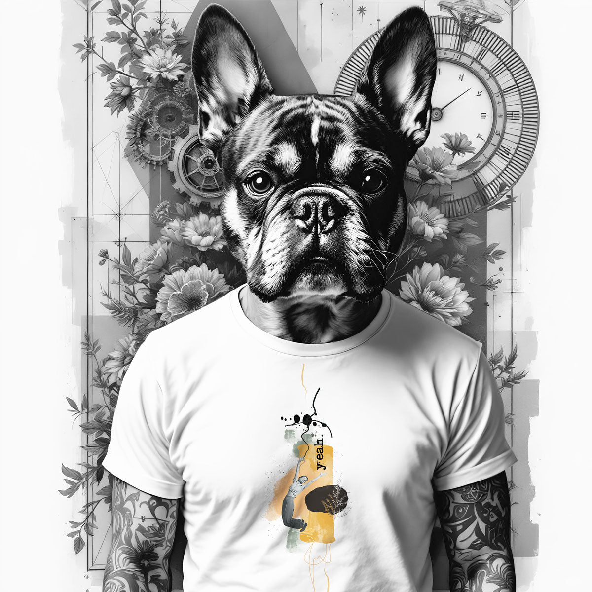 Fröhliches Bügelbild für Frauen