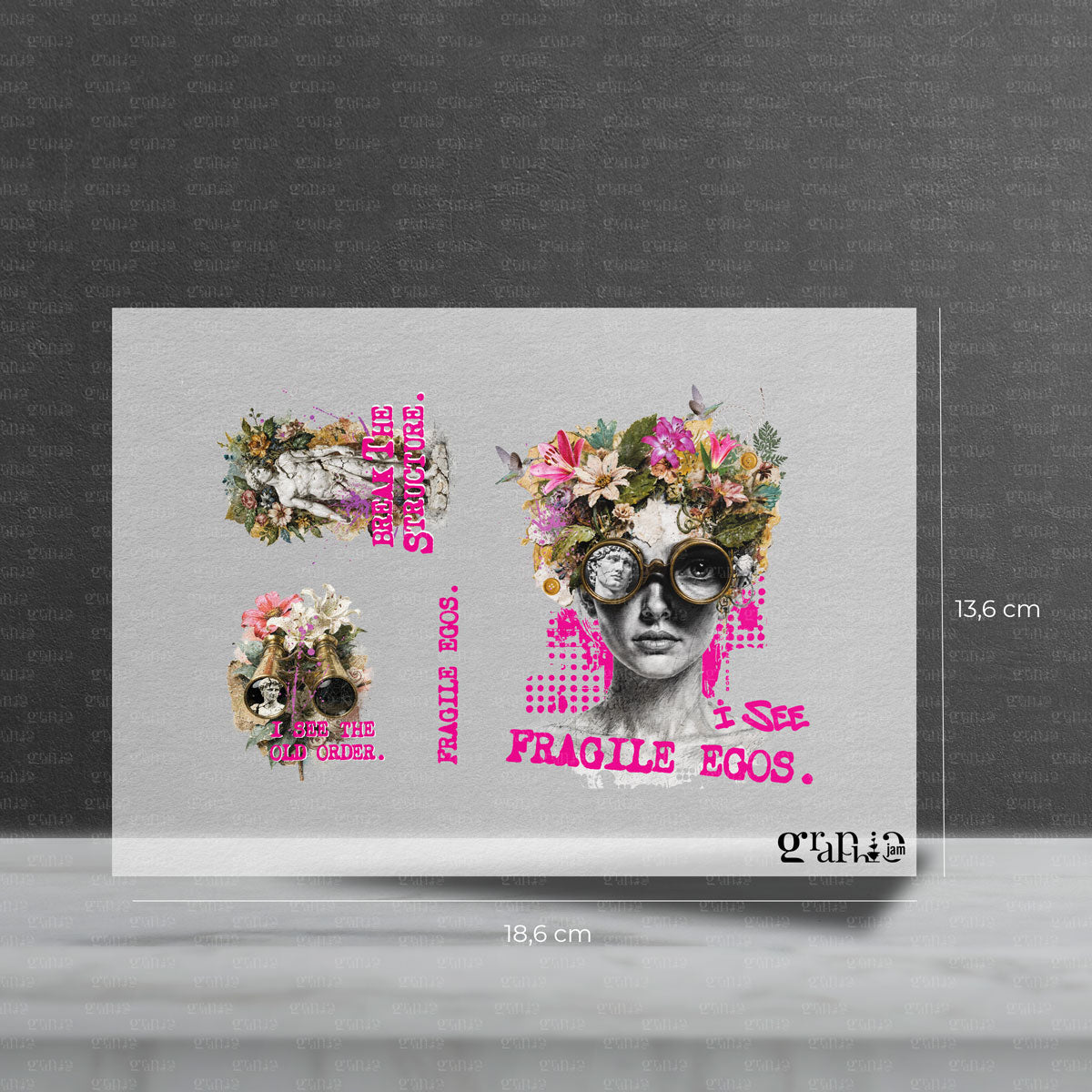 Bügelbild Set "Fragile Egos"