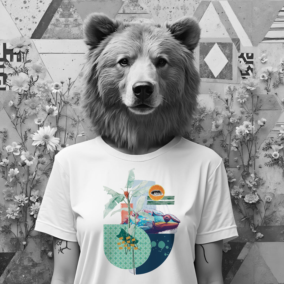 Bügelbilder online kaufen - Bügelbild Chamäleon