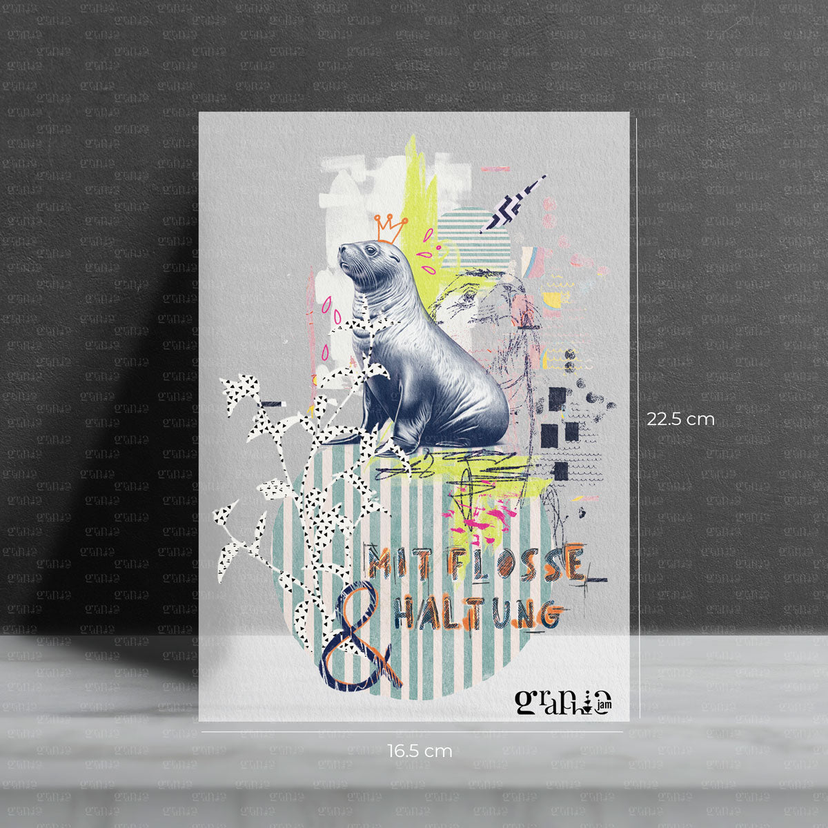 Seelöwe bügelbild tiere