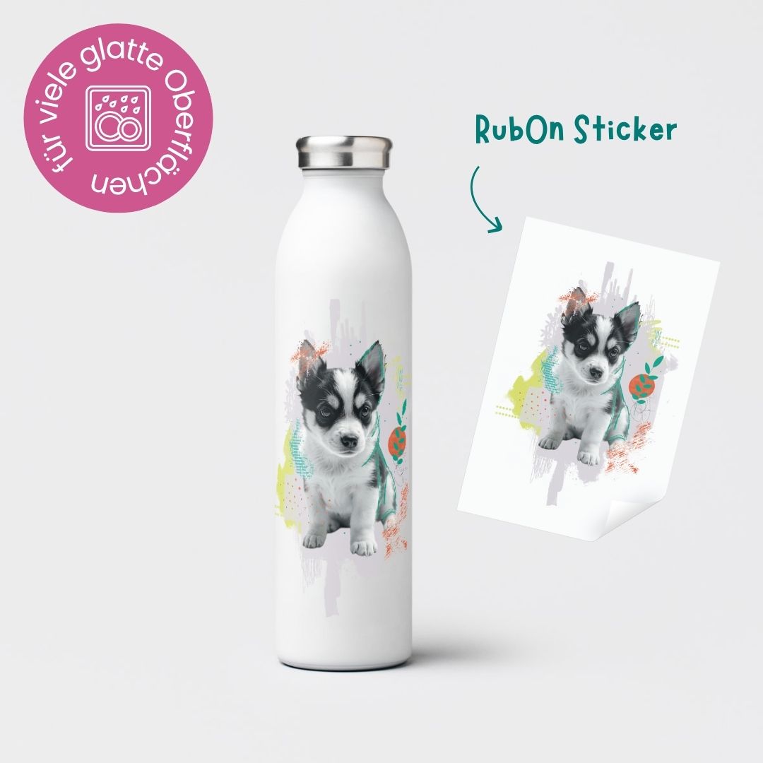 Rub-On Sticker "Cuties - Hund"