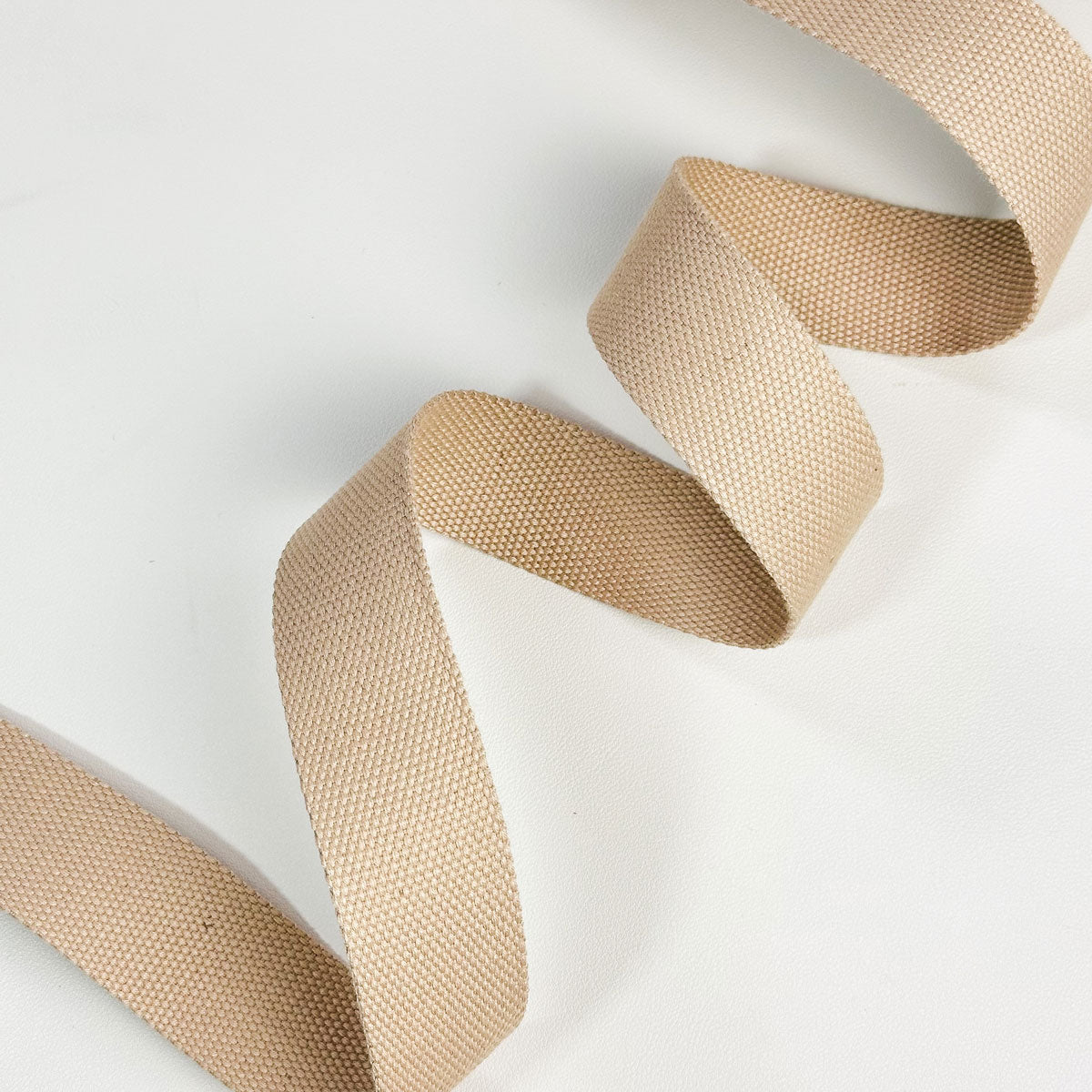 Gurtband "Latte Beige" 38mm - Meterware