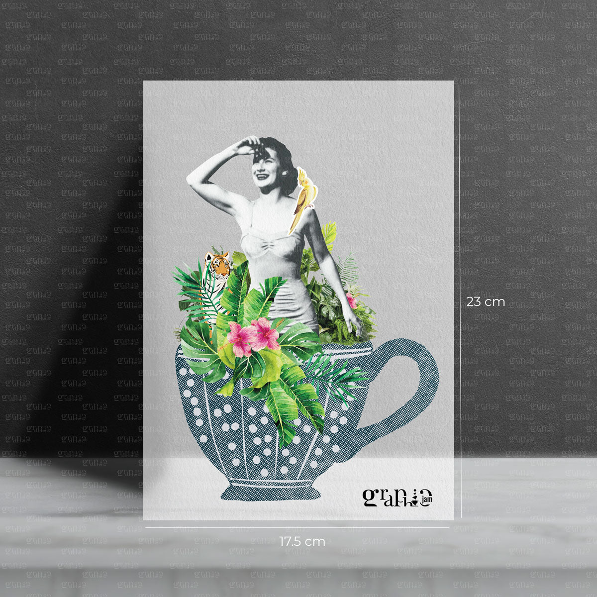 Jungle Coffee Bügelbild Collage - Graphic Jam