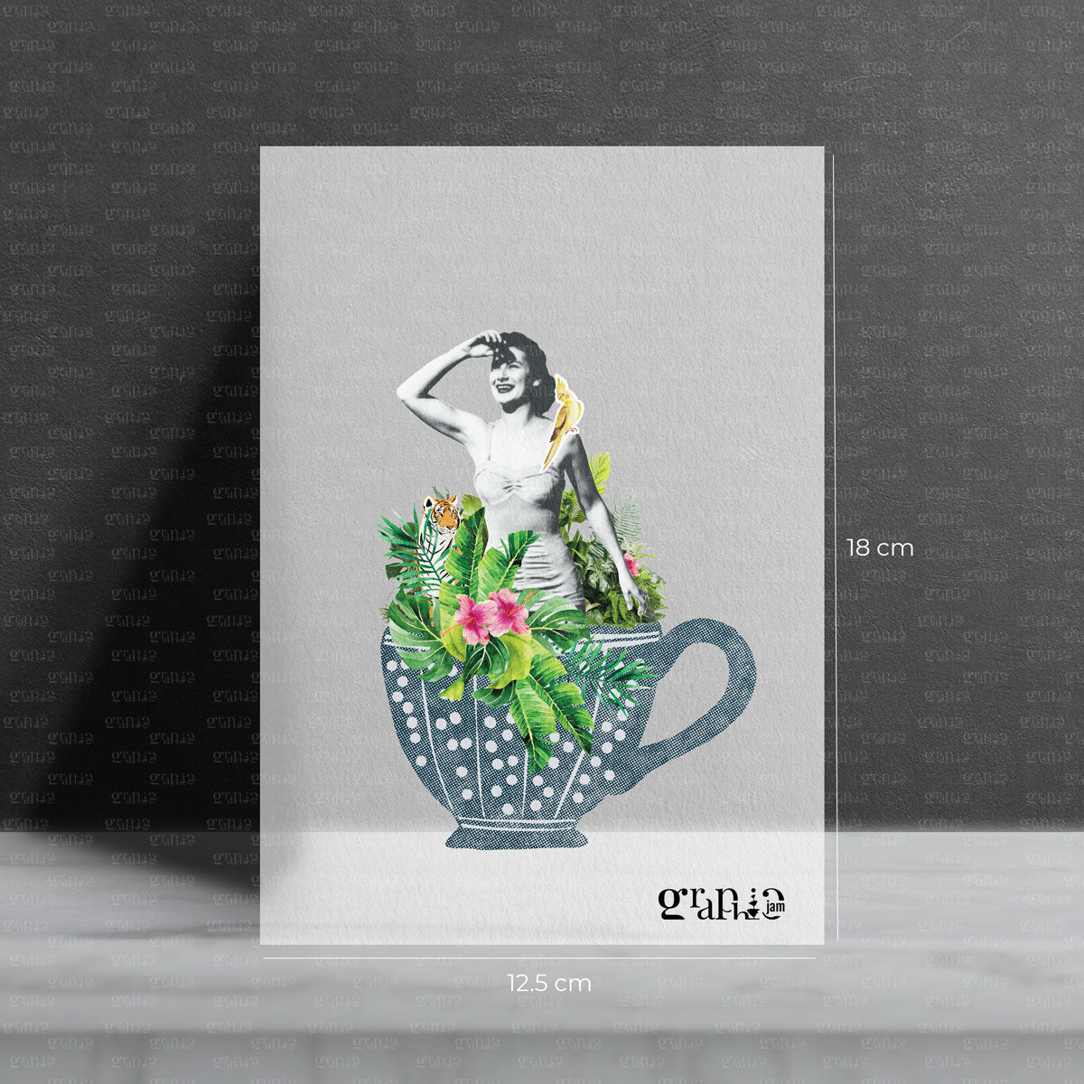 Jungle Coffee Bügelbild Collage - Graphic Jam