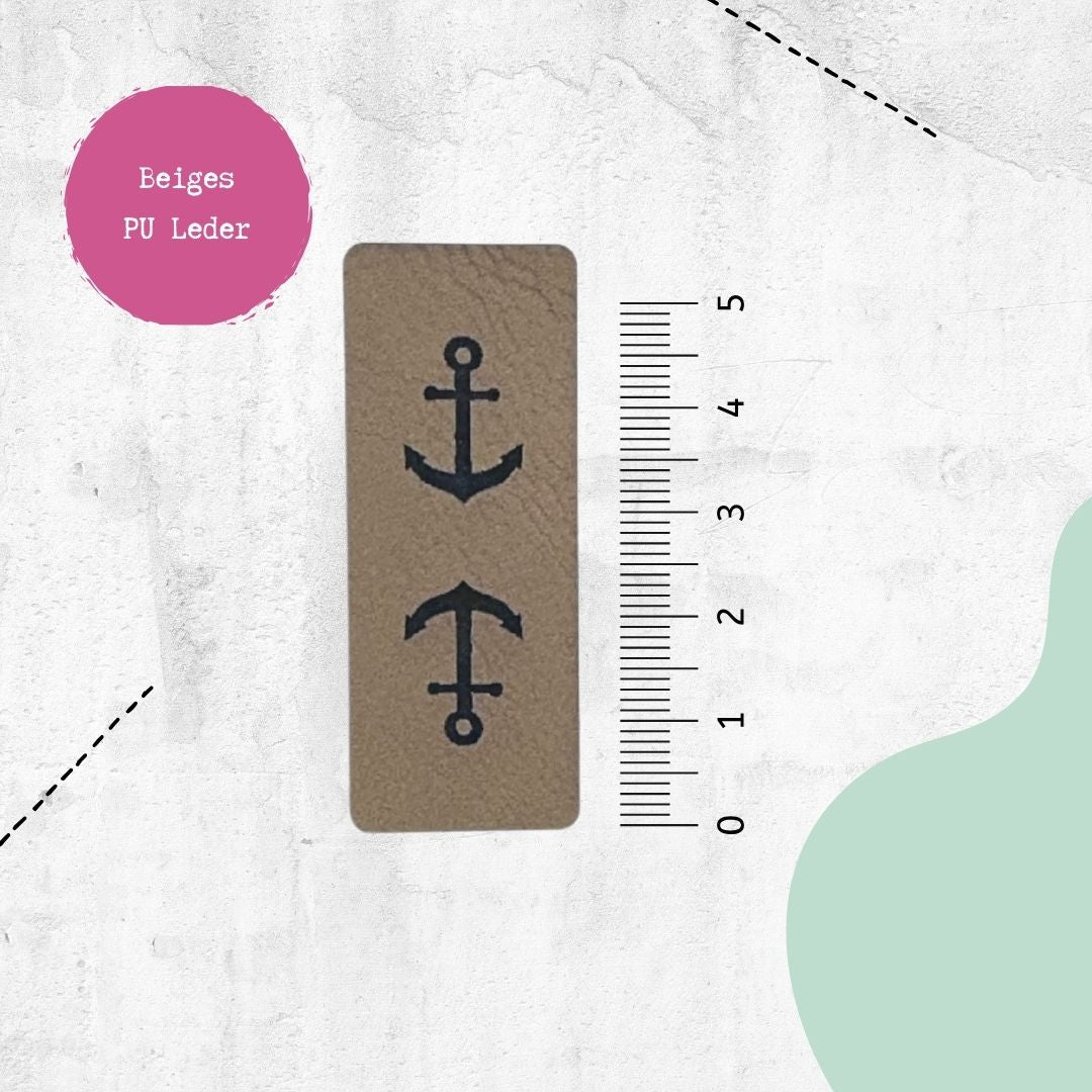 Klapp-Kunstlederlabel Anker - Graphic Jam