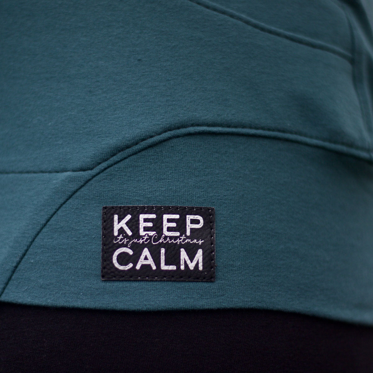 Kunstlederlabel "Keep Calm" zum Aufbügeln | X-Mas Special