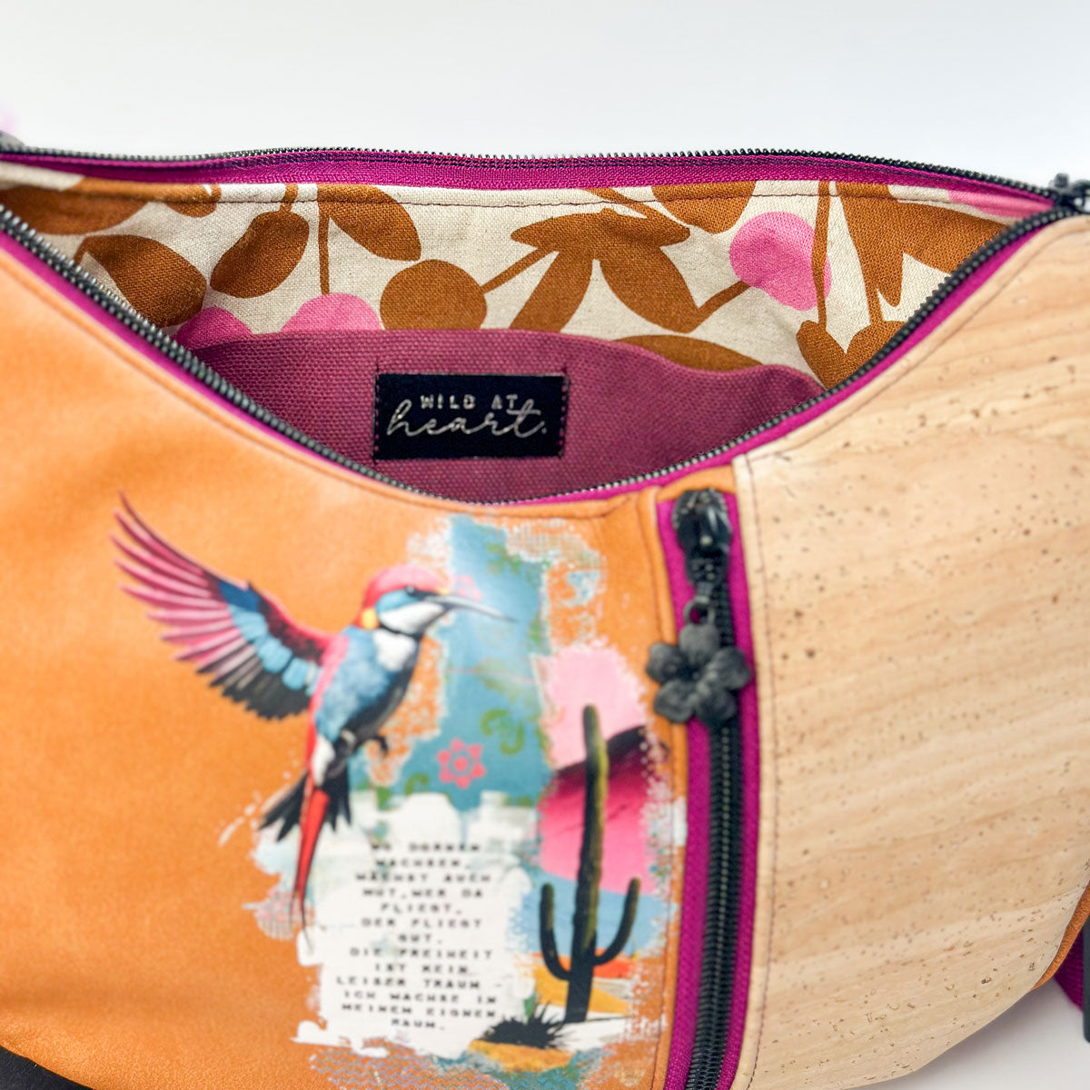 Kunstlederlabel "Wild at heart"