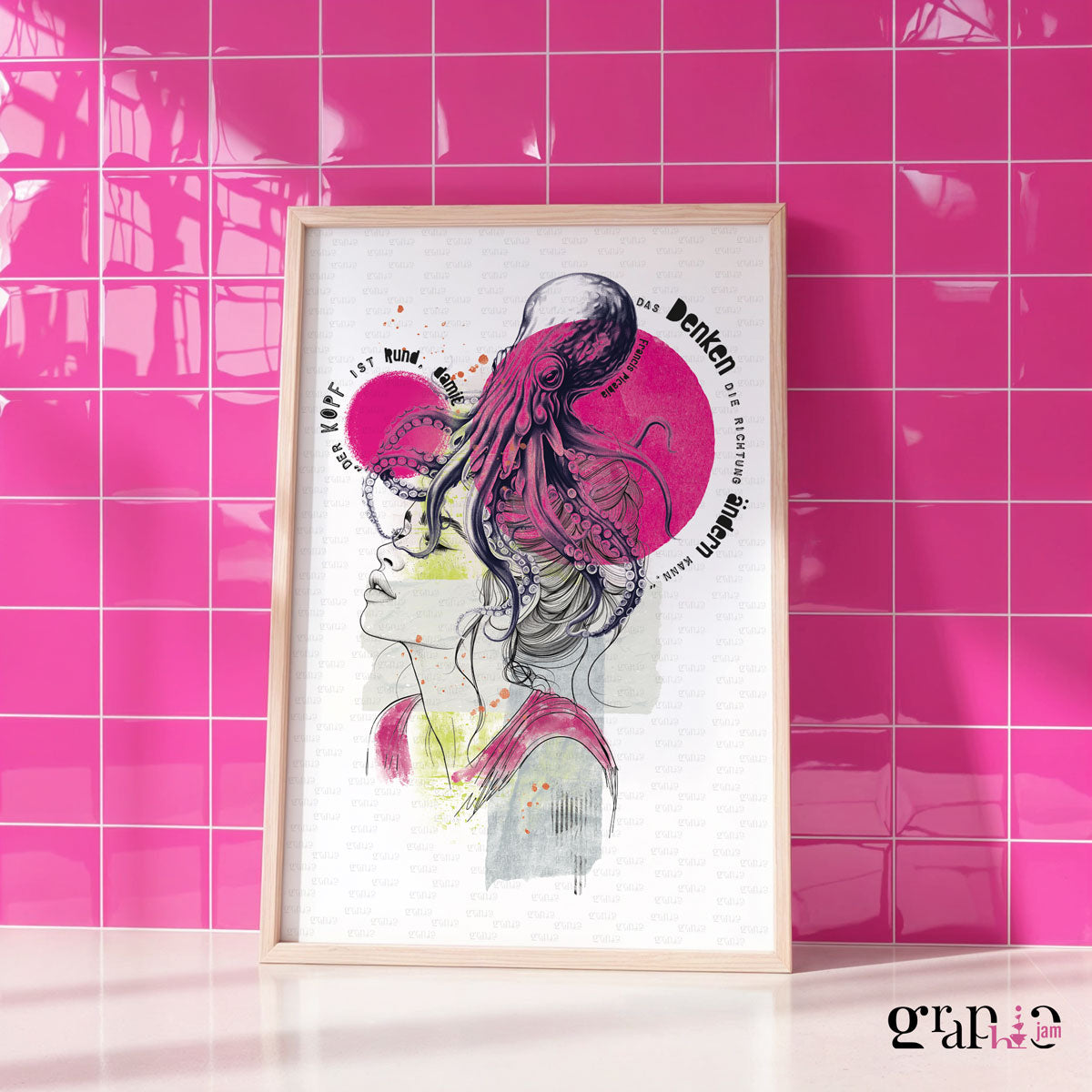 Art Print Der Kopf ist rund