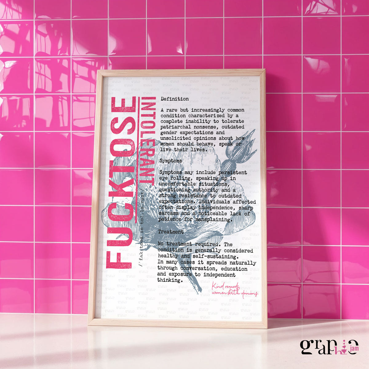 Art Print Fucktose Intolerant