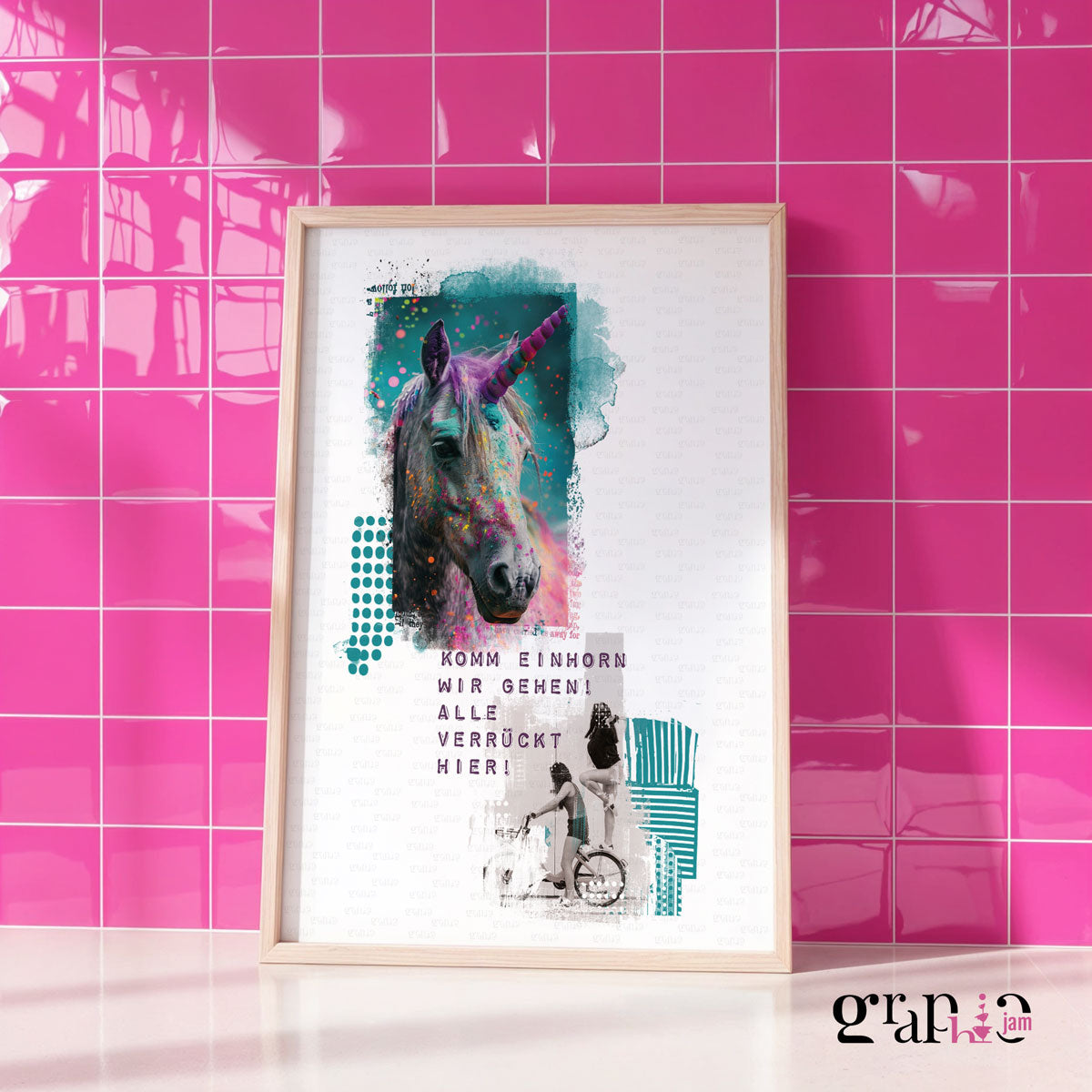 Art Print Komm Einhorn