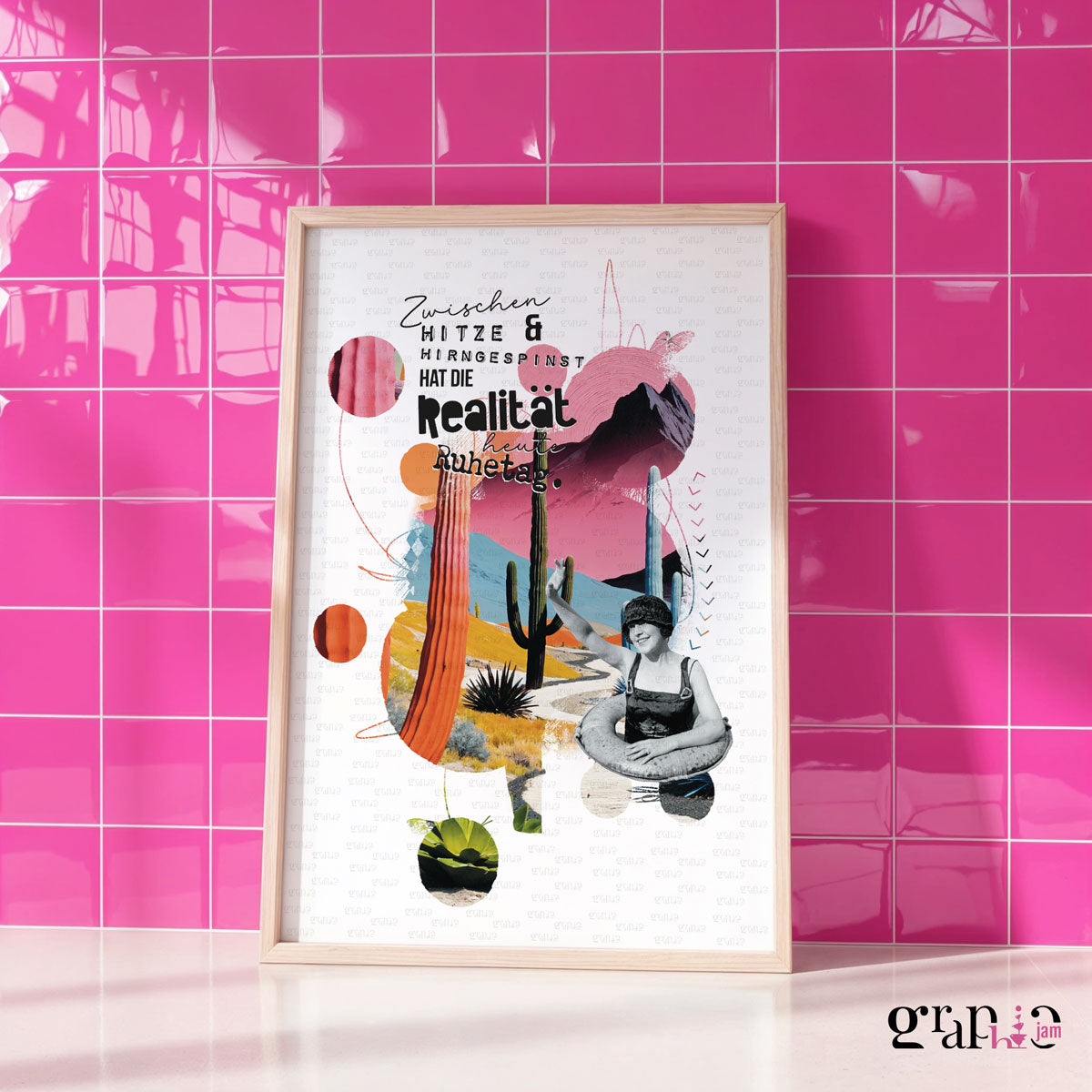 Art Print Wüstenschwimmerin
