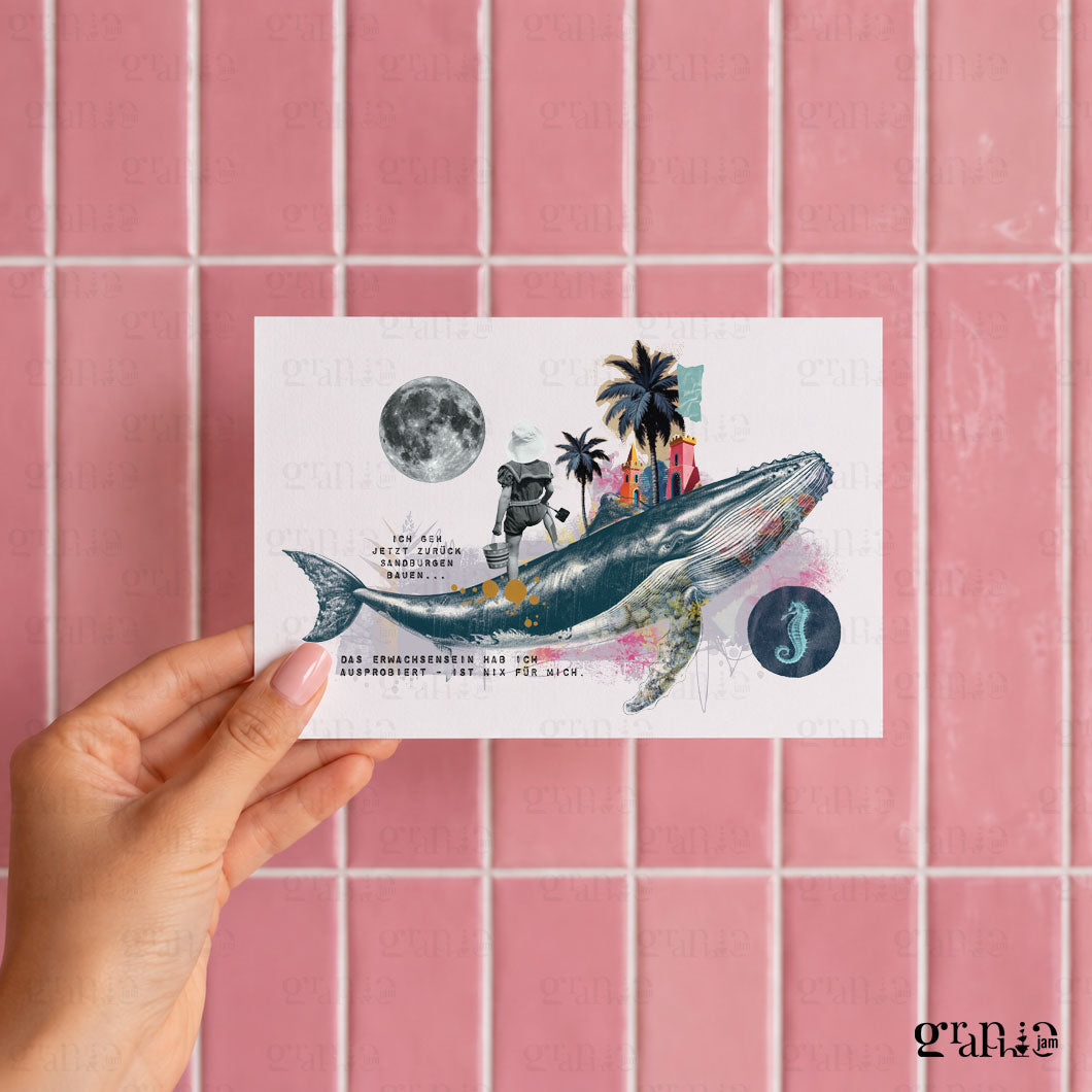 Postkarte Flowerlight A6 von Graphic Jam