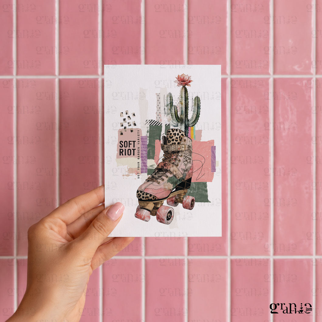 Postkarte Soft Riot A6