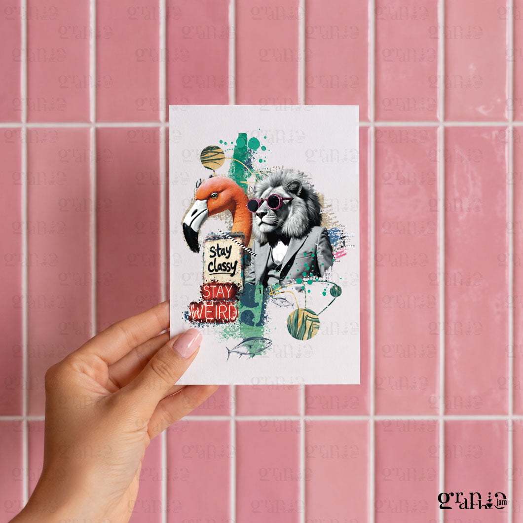 Postkarte Stay Classy A6