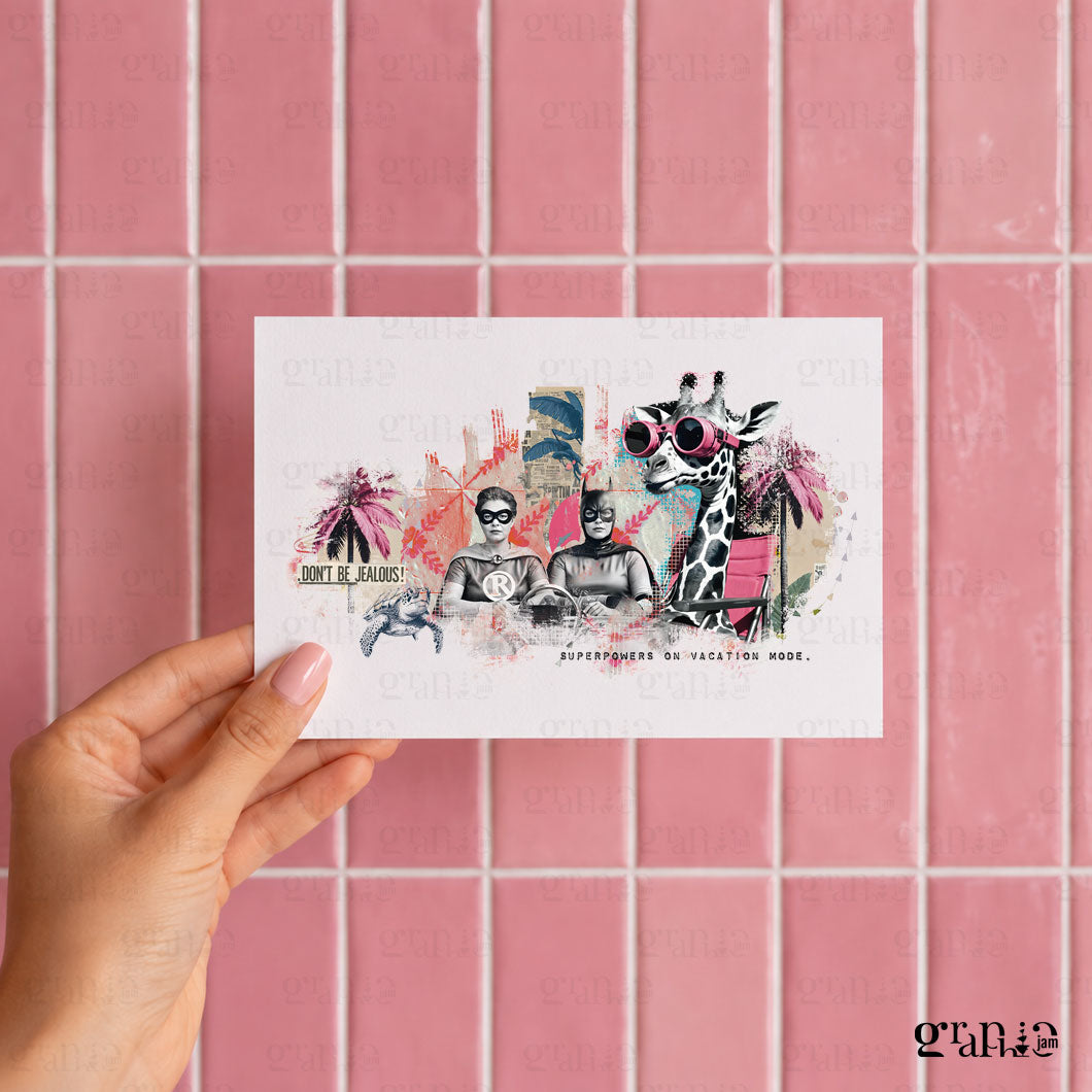 Postkarte Superpowers A6