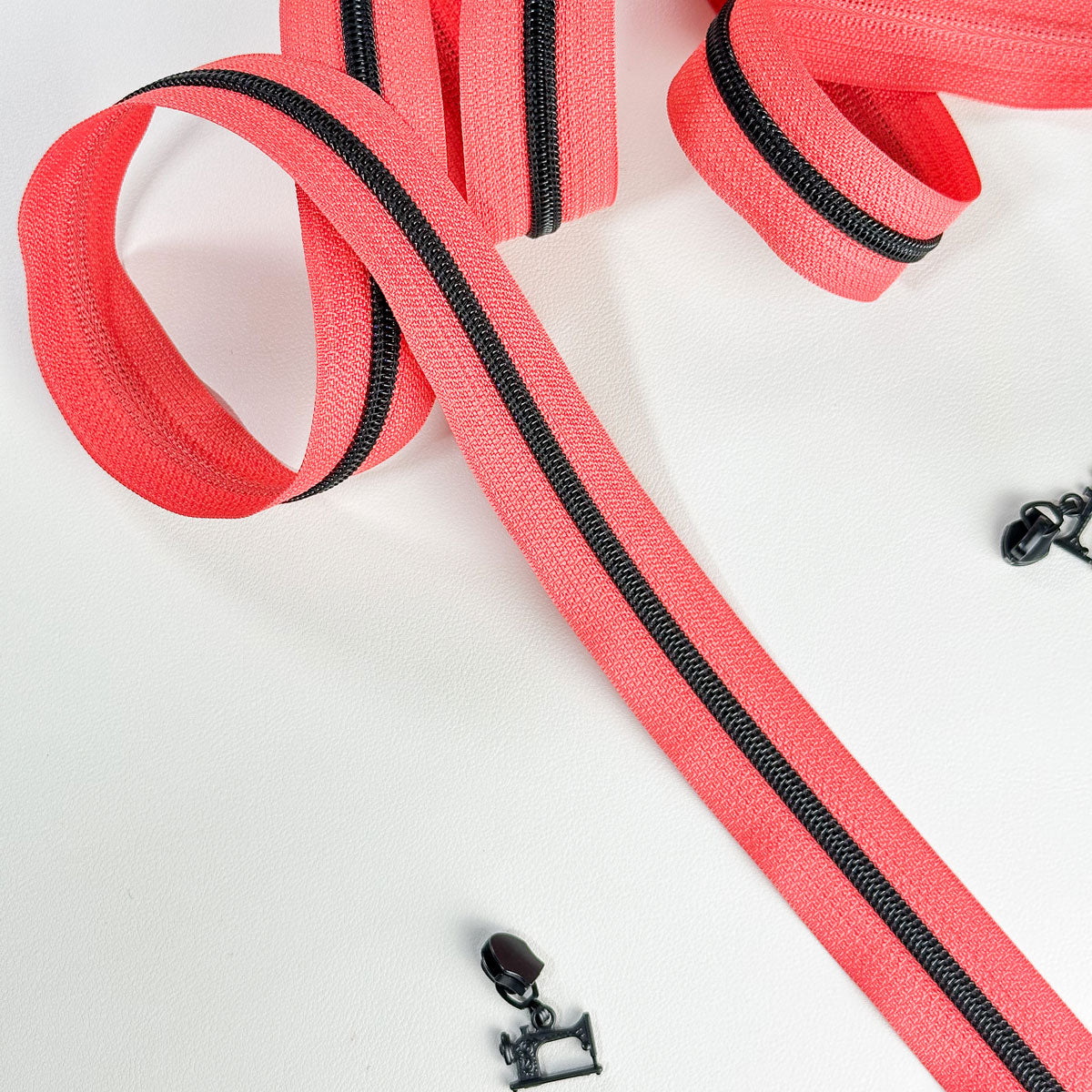 Reißverschluss Endlos Coral Schwarz