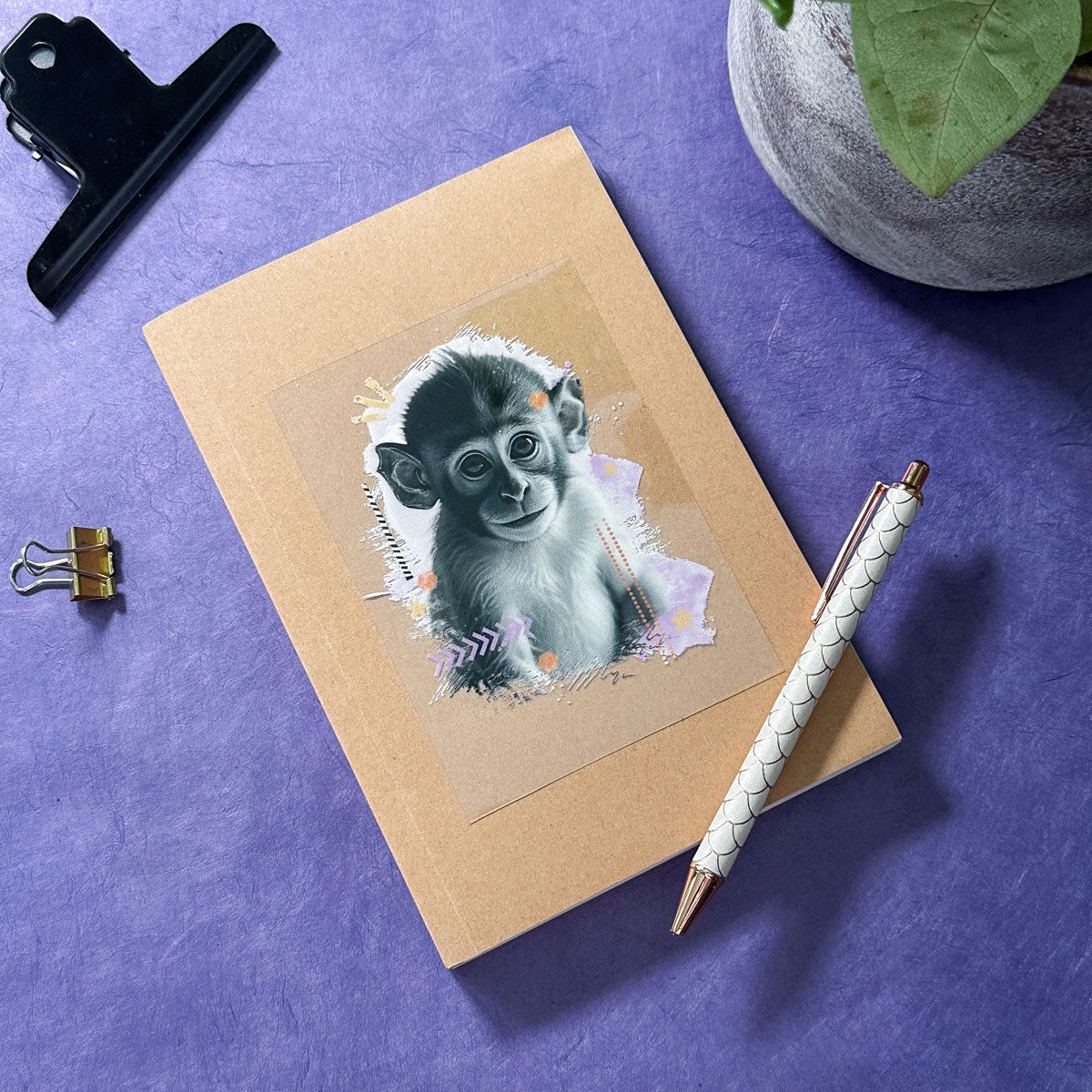 Rub-On Sticker "Cuties - Affe"