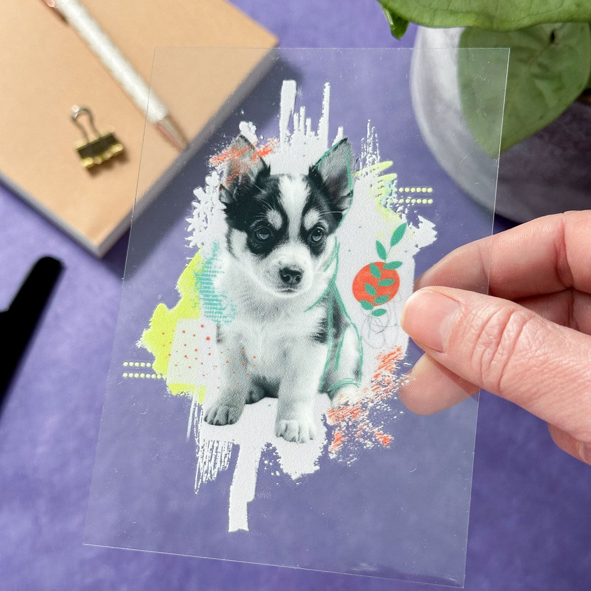 Rub-On Sticker "Cuties - Hund"