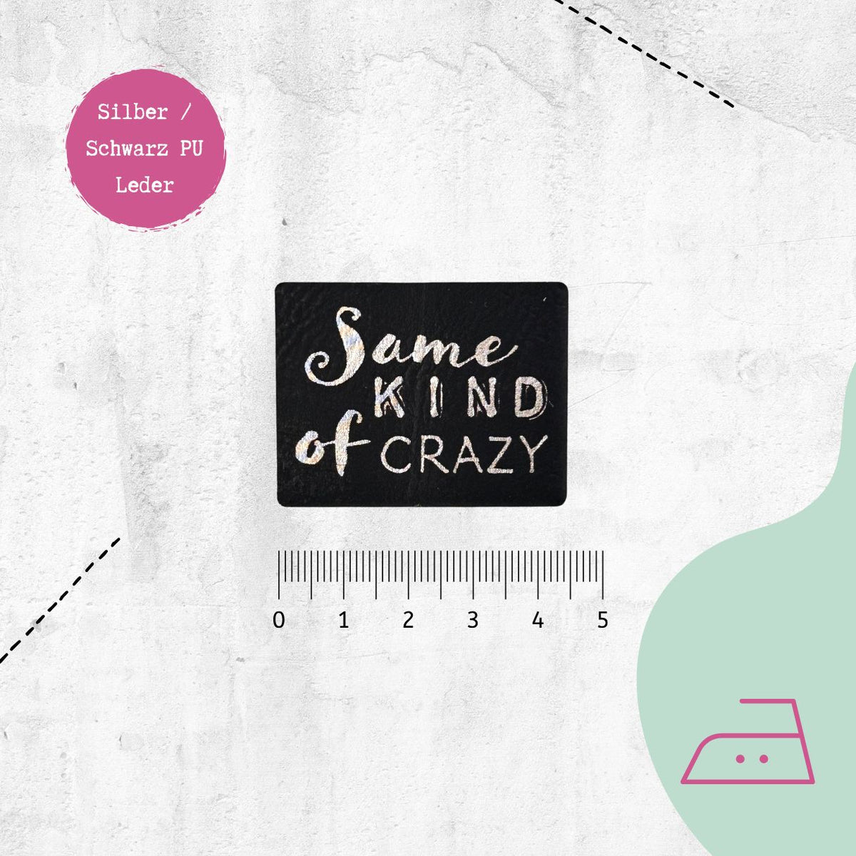 Kunstlederlabel "Same Kind" zum Aufbügeln
