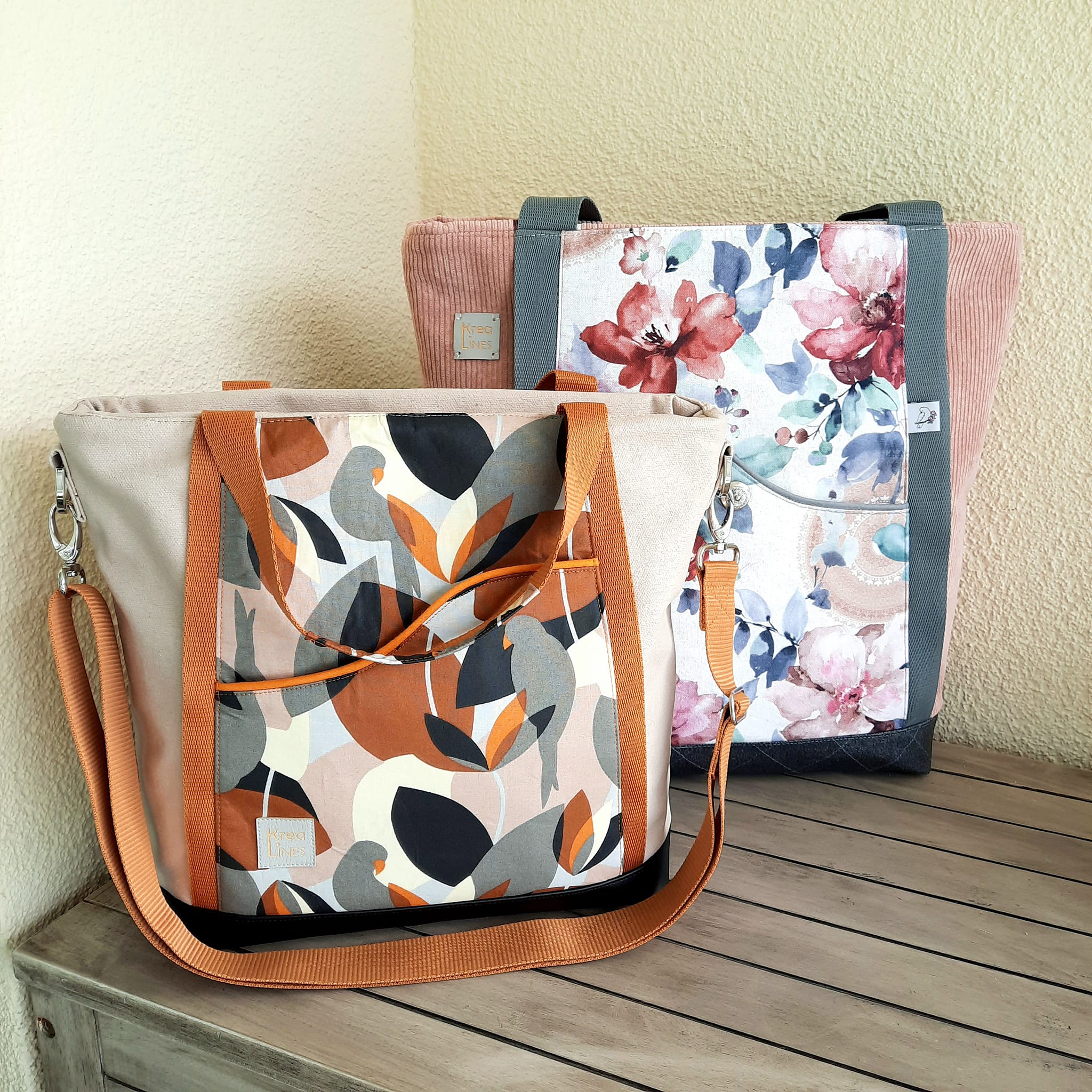 Tasche Elin & Shopper Ella - Digitales Schnittmuster