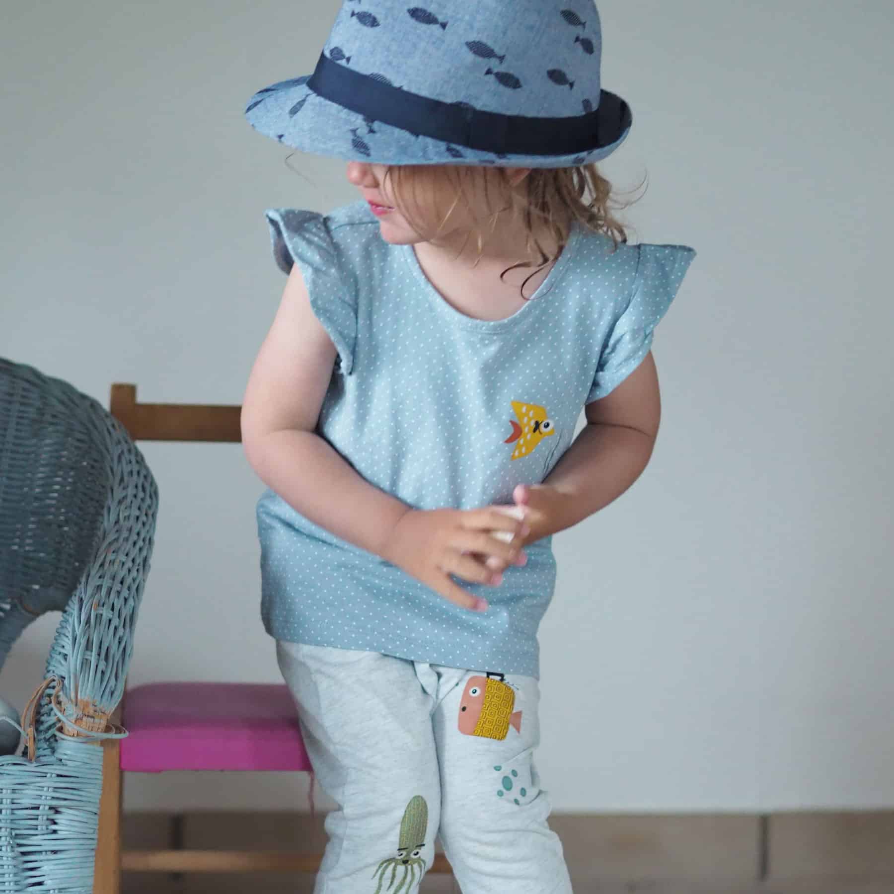 bügelbilder set "sew fish"