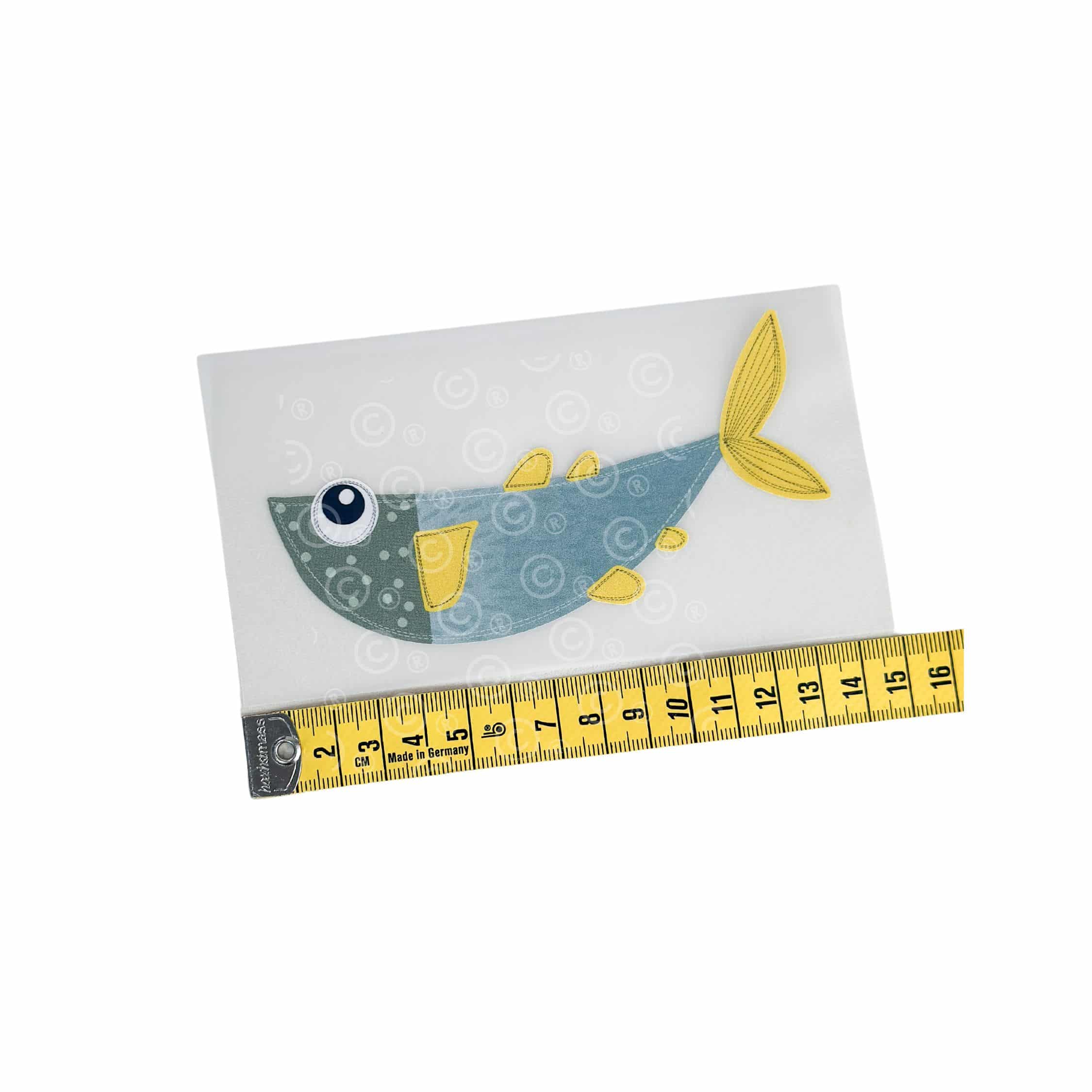 Gelbflosse Fisch Bügelbild