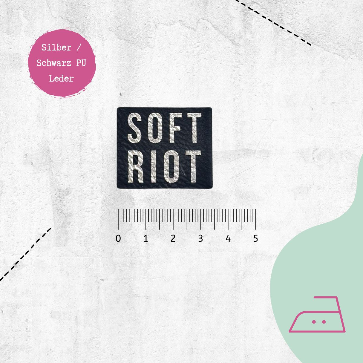 Kunstlederlabel "Soft Riot" zum Aufbügeln | Vorbestellung