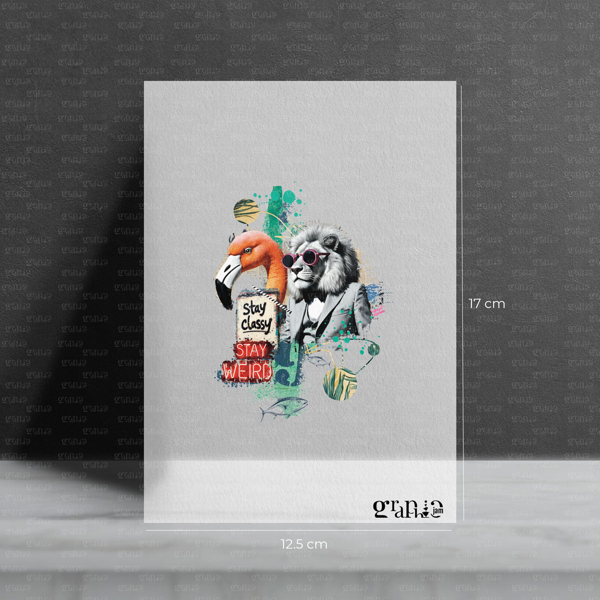 Bügelbild Stay classy, stay weird