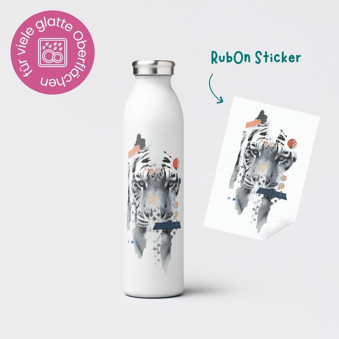Rub-On Sticker "Tigerherz"