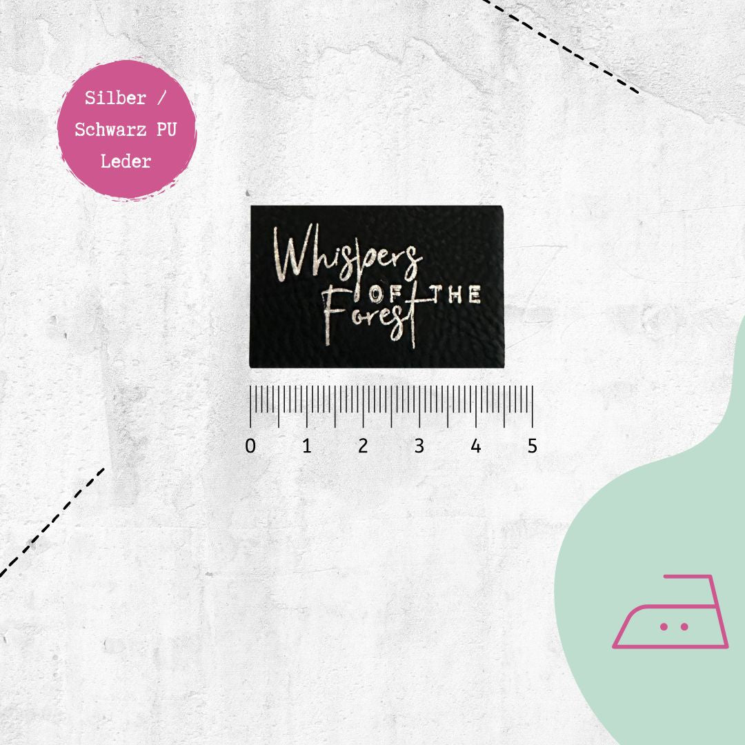 Kunstlederlabel Whispers of the forest