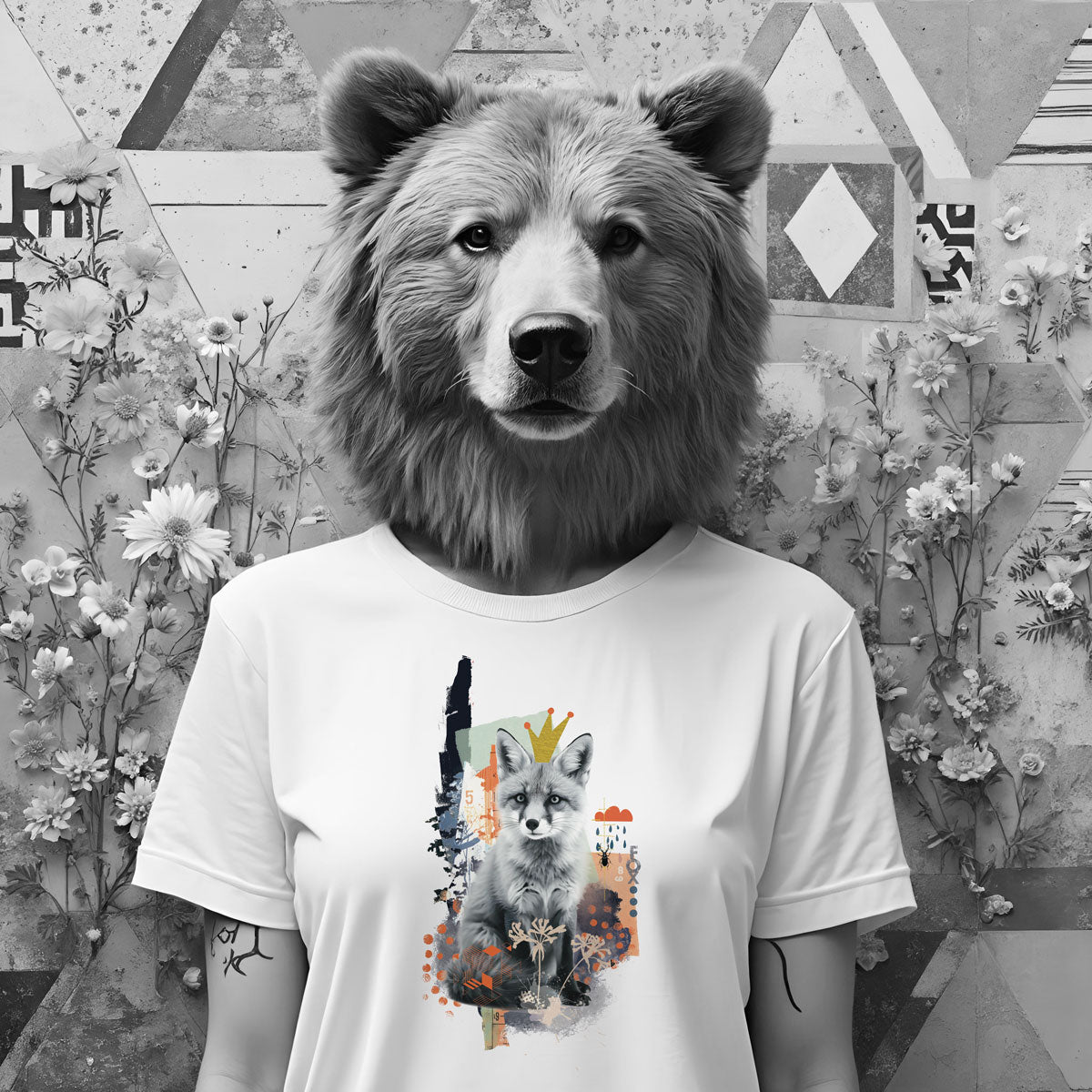 Wer ist der Fuchs - Bügelbild Collage - Graphic Jam