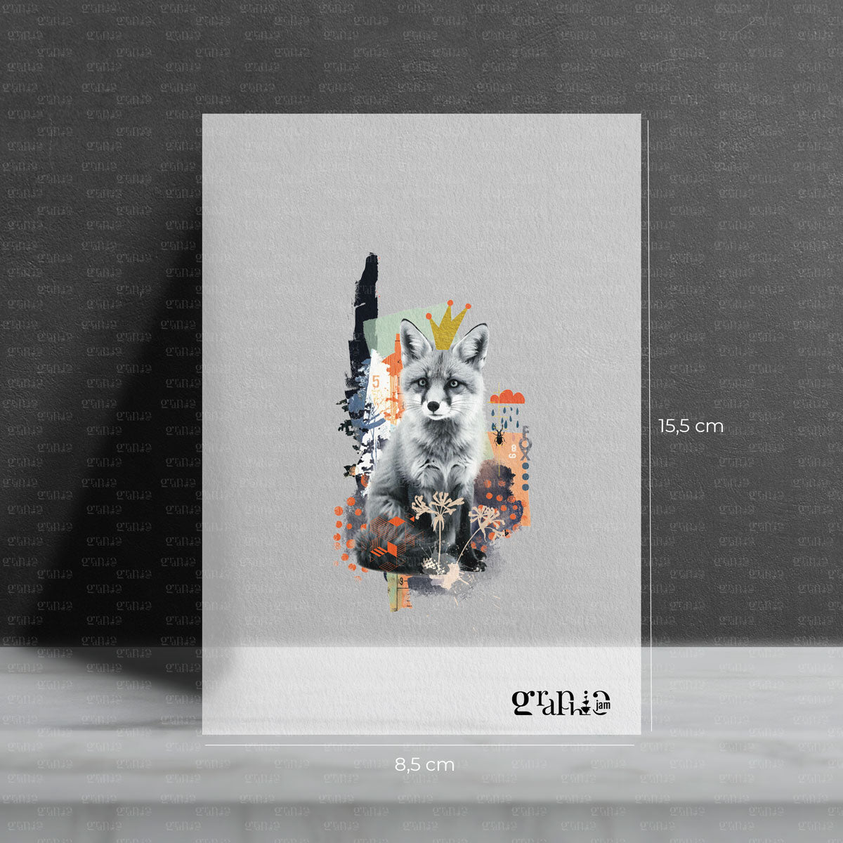 Wer ist der Fuchs - Bügelbild Collage - Graphic Jam
