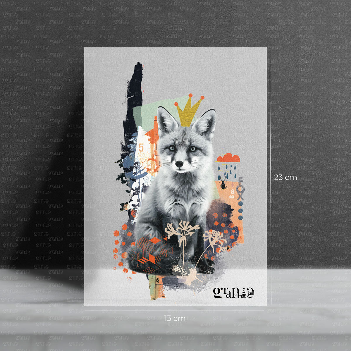 Wer ist der Fuchs - Bügelbild Collage - Graphic Jam