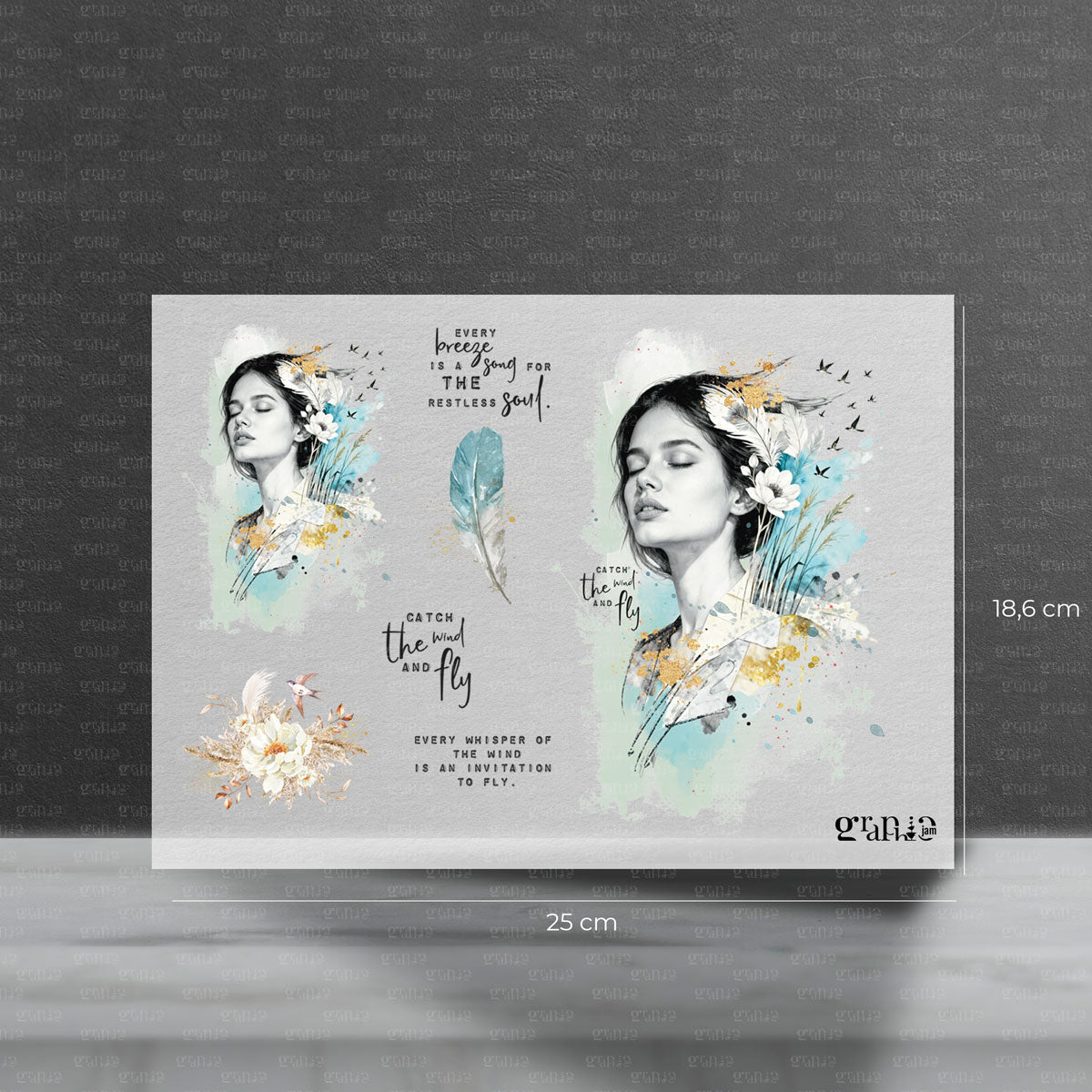 Bügelbilder für Textilien im Set