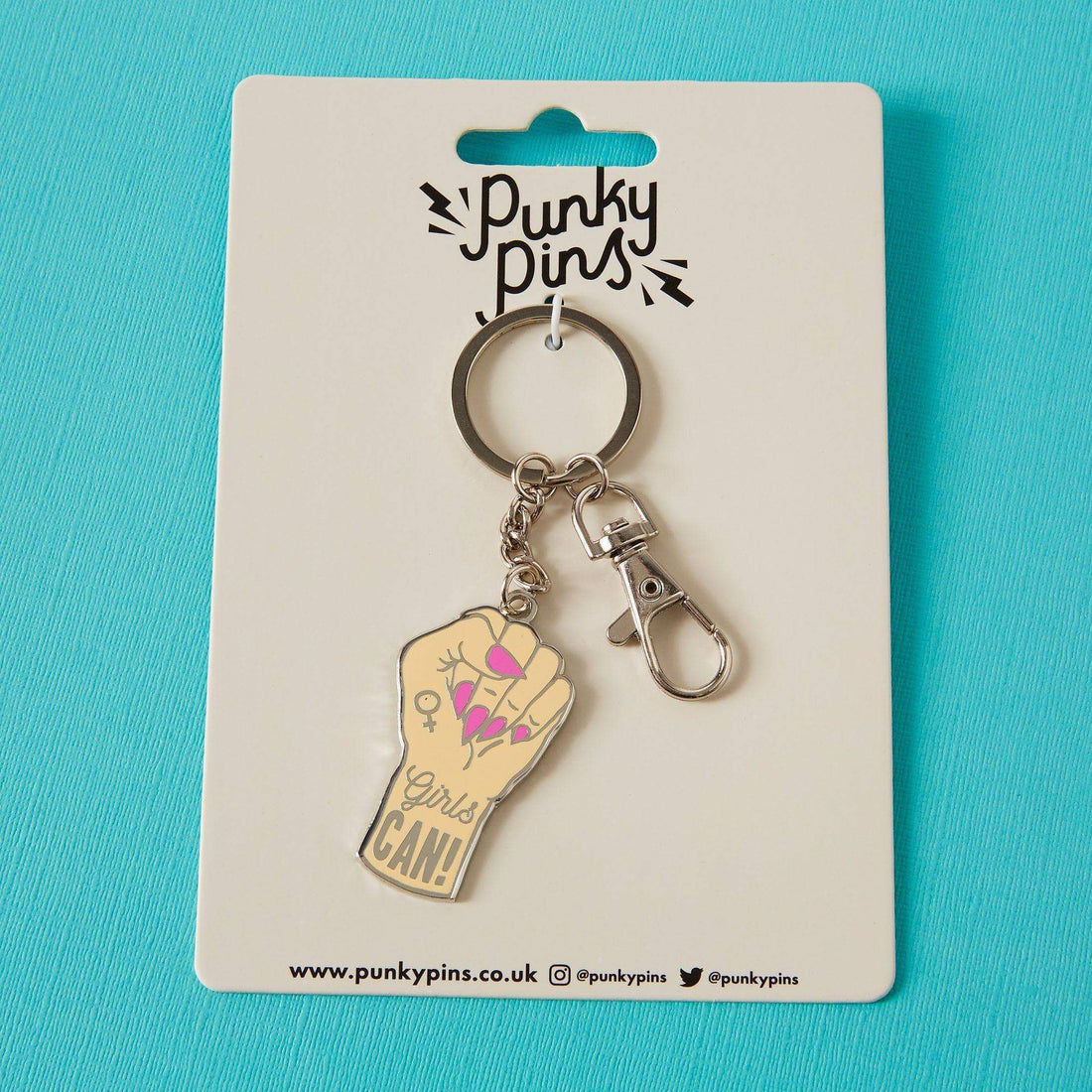 keychain &quot;Girls Can!&quot;