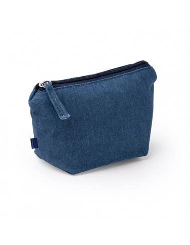 Kosmetiktasche aus recyceltem Denim – stylisch &amp; nachhaltig mit Reißverschluss