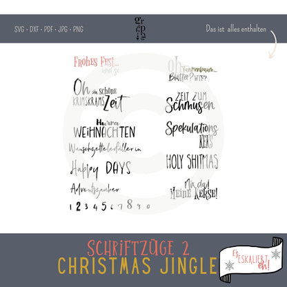 Christmas Jingle - Das freche Weihnachts Plotterbundle - Graphic Jam 