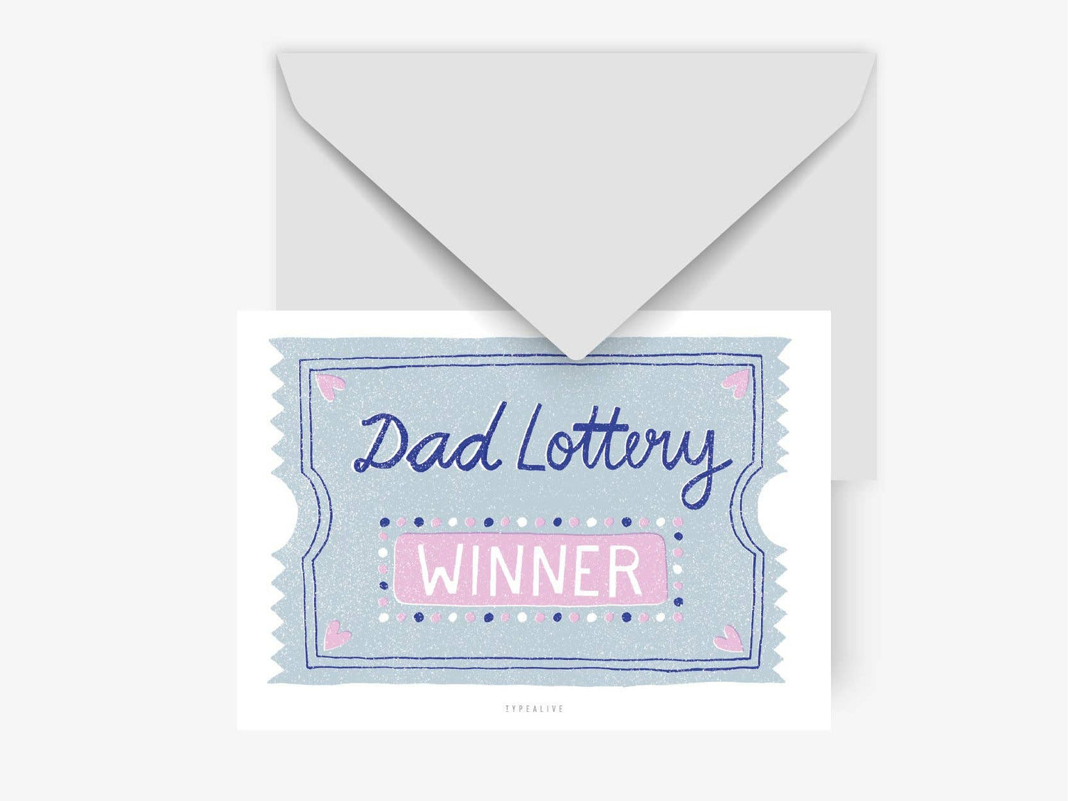 Postkarte &quot;Dad Lottery&quot; - Graphic Jam 