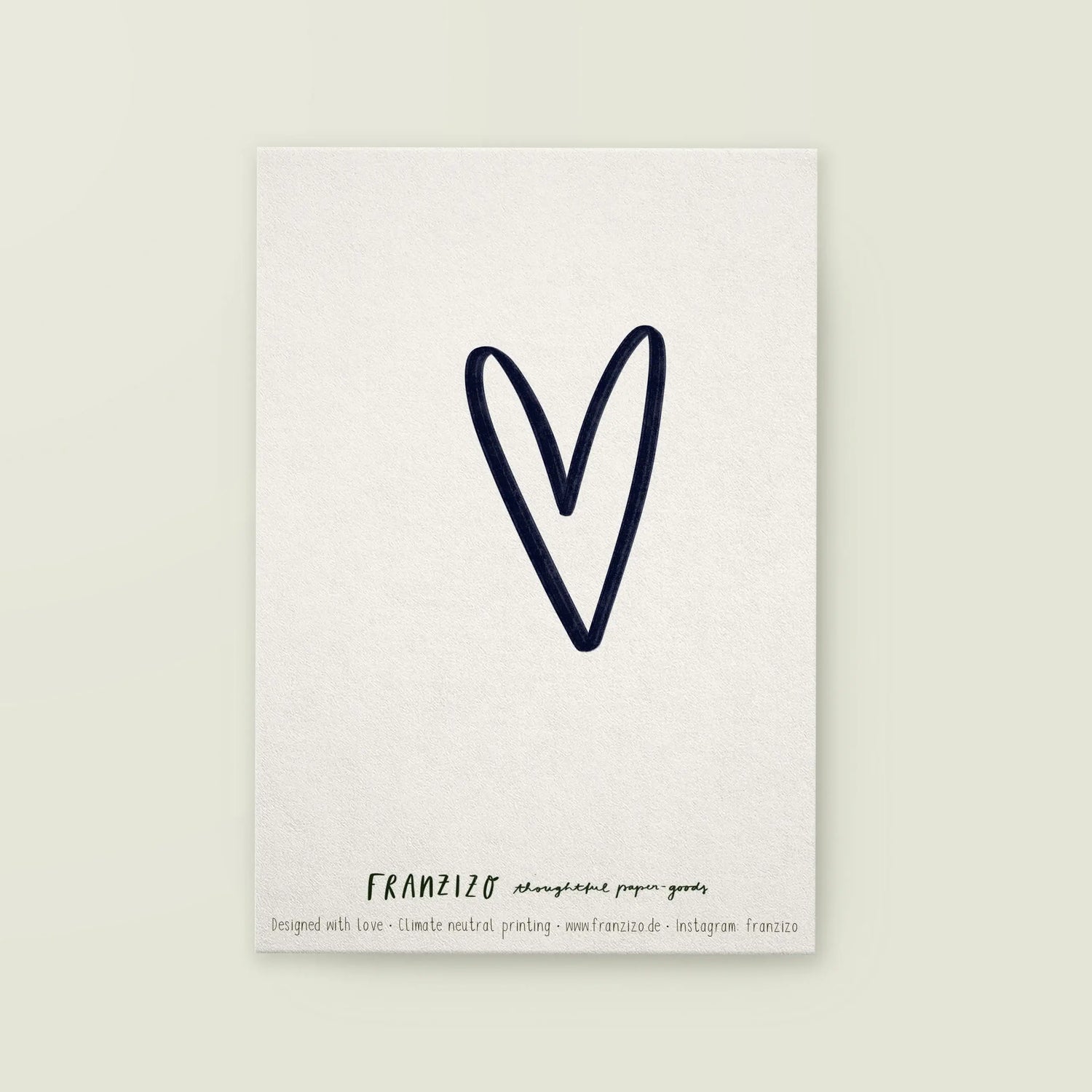 Postkarte »Herzrasen« - Graphic Jam 