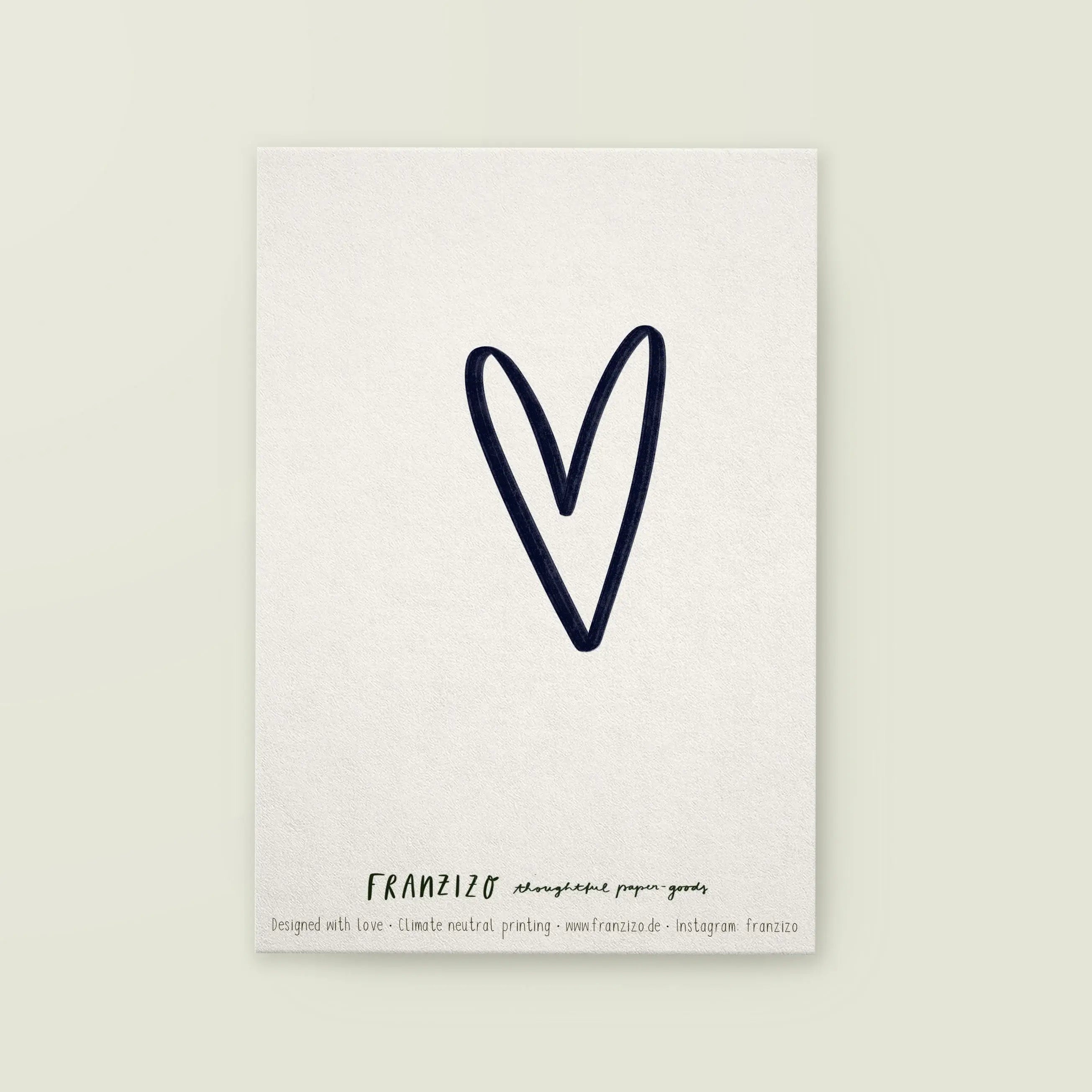 Postkarte »Herzrasen« - Graphic Jam 