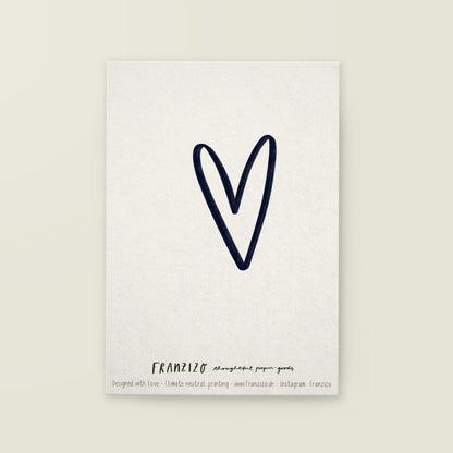 Postkarte »Herzrasen« - Graphic Jam 