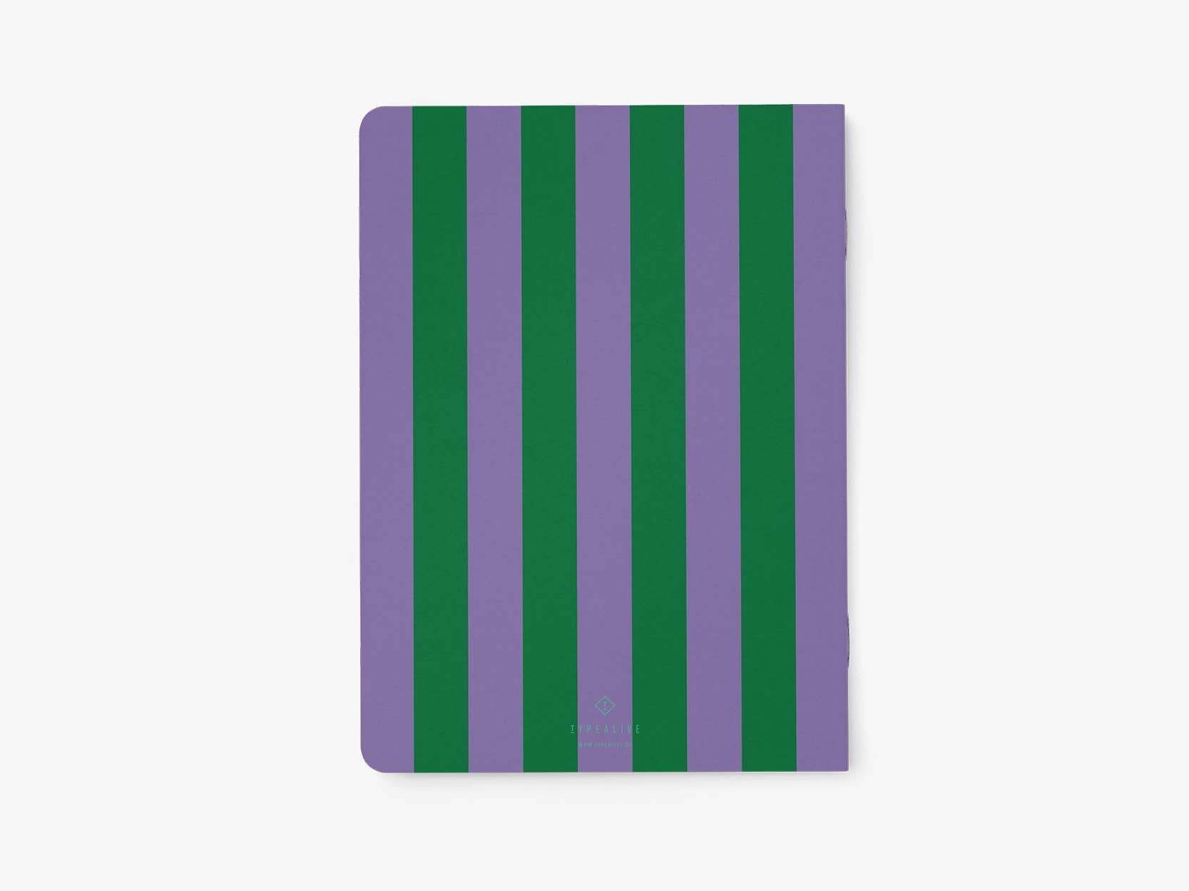 Notizheft &quot;Stripes Lila-Grün&quot; - Graphic Jam 