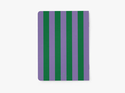 Notizheft &quot;Stripes Lila-Grün&quot; - Graphic Jam 