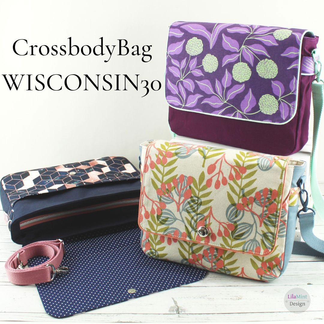 CrossbodyBag Wisconsin30 - Digitales Schnittmuster
