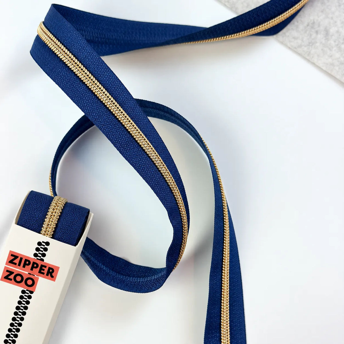Reißverschluss Endlos Lazulli Blue Gold