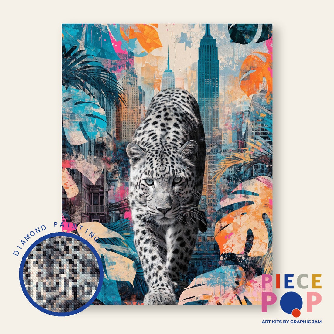 Diamond Painting - Leopard City