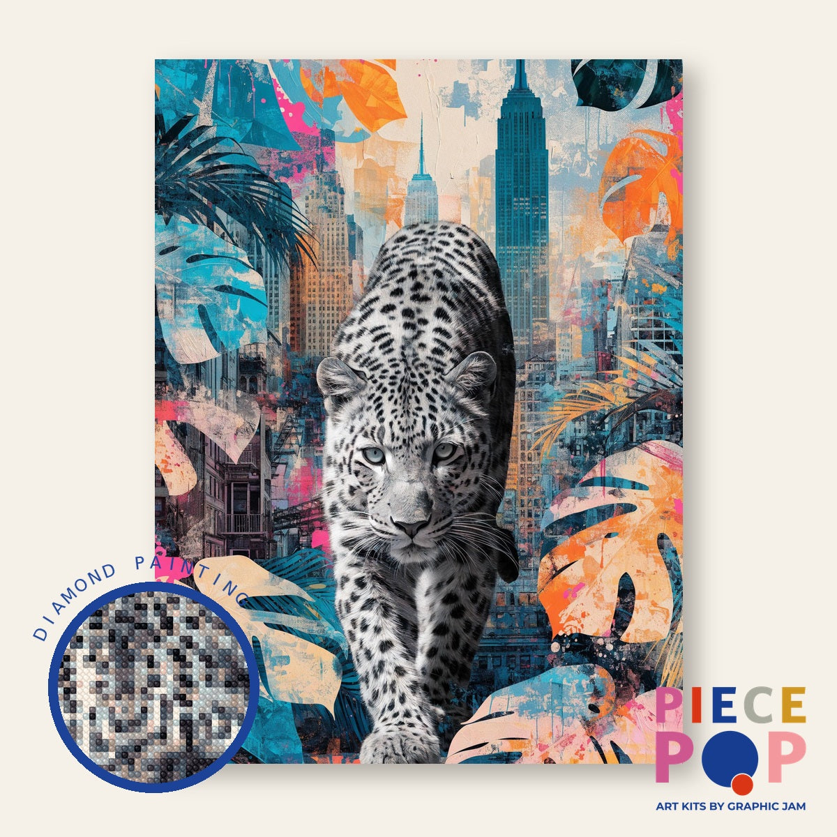 Diamond Painting - Leopard City