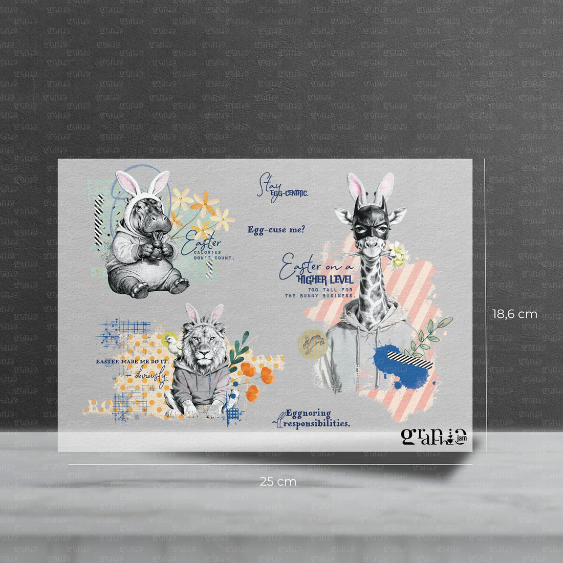 Bügelbild Oster Set "Moody Animals Vol1"